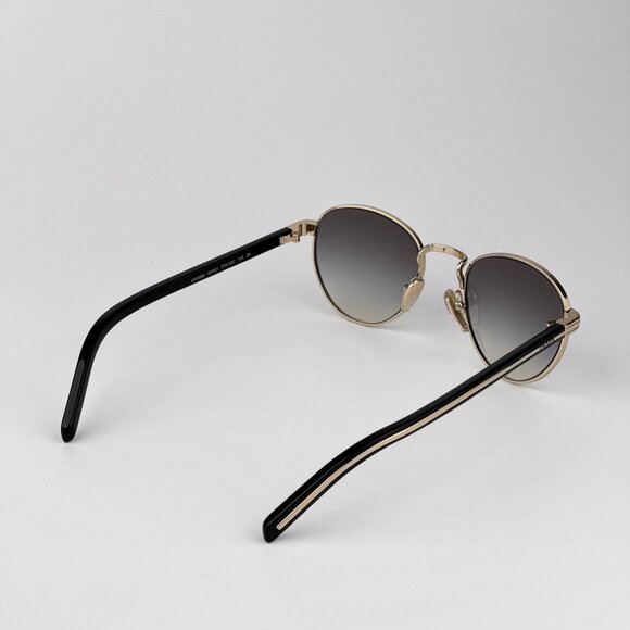 Prada PRB52S Sunglasses – Gold Round Frame Grey Gradient Lenses | Model ZVN02C - Picture 5 of 10